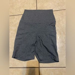 grey biker shorts
